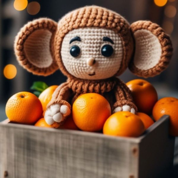 чебурашка Фото вязаной игрушки чебурашки